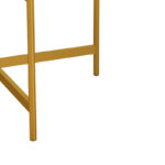 Τραπεζάκι σαλονιού Aisle pakoworld μελαμίνης λευκό μαρμάρου-χρυσό μέταλλο Φ80x45εκ - Image 6