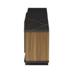 Έπιπλο τηλεόρασης Zafore pakoworld καρυδί - μαύρο μαρμάρου 180x33x50εκ - Image 7