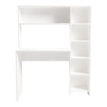 Γραφείο με βιβλιοθήκη Janson pakoworld σε λευκή απόχρωση 113.2x40x141.8εκ - Image 3