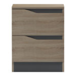 Κομοδίνο Verena pakoworld sonoma-ανθρακί 40x40x50εκ - Image 3