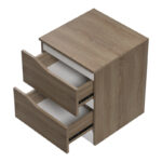 Κομοδίνο Verena pakoworld sonoma-λευκό 40x40x50εκ - Image 2