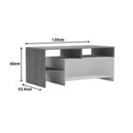 Τραπέζι σαλονιού Consa pakoworld sonoma - λευκό 120x60x52.8εκ - Image 7