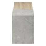 Έπιπλο τηλεόρασης επιτοίχιο Flato pakoworld sonoma-γκρι μπεζ όψη μαρμάρου 150x29.5x38.5εκ - Image 6