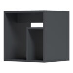 Βοηθητικό τραπέζι Doublo pakoworld ανθρακί 40x35x40εκ - Image 3