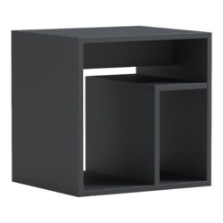 Βοηθητικό τραπέζι Doublo pakoworld ανθρακί 40x35x40εκ