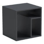 Βοηθητικό τραπέζι Doublo pakoworld ανθρακί 40x35x40εκ - Image 4