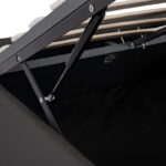 Κρεβάτι διπλό Circe pakoworld PU μαύρο με αποθηκευτικό χώρο 150x200εκ - Image 5