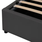 Κρεβάτι διπλό Circe pakoworld PU μαύρο με αποθηκευτικό χώρο 150x200εκ - Image 6