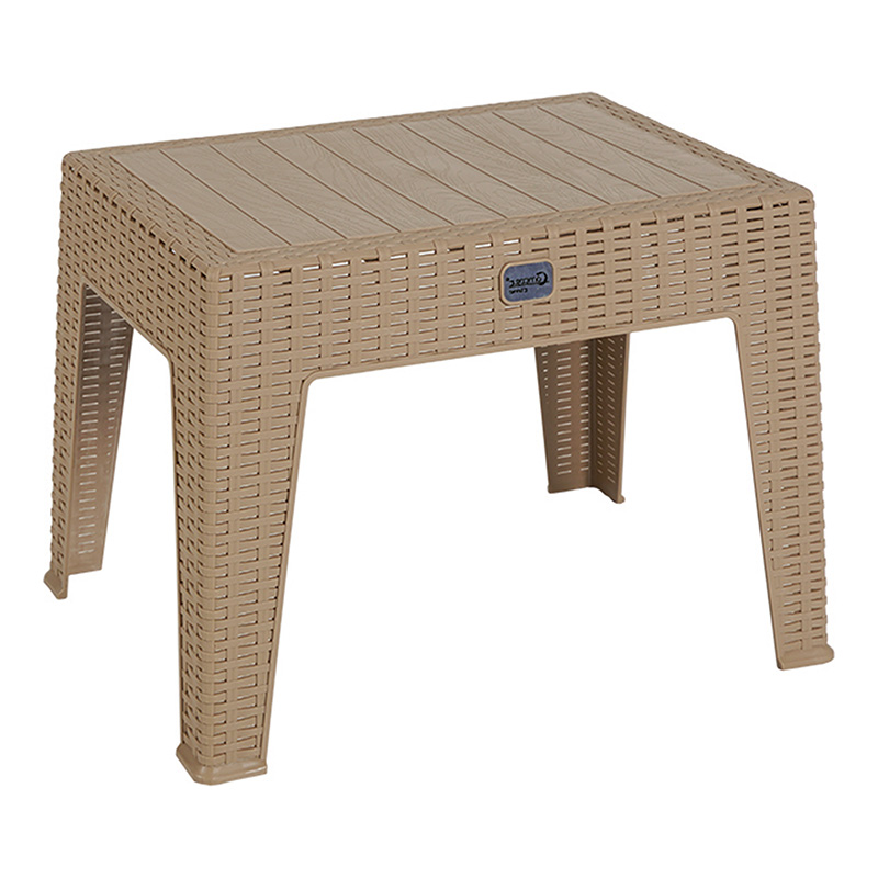 253-000034 Τραπέζι Cosmic pakoworld PP cappucino 55x40x43.5εκ