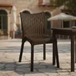 Καρέκλα Confident pakoworld PP σκούρο καφέ - Image 2