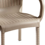 Πολυθρόνα Festive pakoworld PP cappucino - Image 3