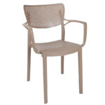 Τραπεζαρία Explore-Frontline pakoworld σετ 7τεμ PP cappuccino 150x90x73,5εκ. - Image 3