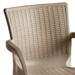 Τραπεζαρία Icon-Festive pakoworld σετ 5τεμ PP σε cappuccino απόχρωση - Image 3