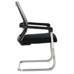 Καρέκλα γραφείου επισκέπτη Chromatic pakoworld μέταλλο-mesh μαύρο - Image 3