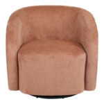 Πολυθρόνα Barrelo pakoworld περιστρεφόμενη ύφασμα σάπιο μήλο 77x72x69εκ - Image 4