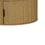 Τραπέζι σαλονιού Scandi pakoworld MDF σε φυσική απόχρωση Φ80x35.5εκ - Image 4