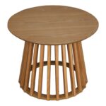 Τραπέζι σαλονιού Domonic pakoworld φυσικό Φ60x45εκ - Image 2