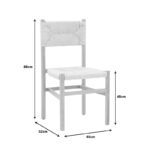 Καρέκλα Oarvine pakoworld φυσικό rubberwood-φυσικό σχοινί 46x52x88εκ - Image 8