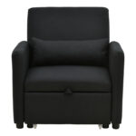 Πολυθρόνα-κρεβάτι Flexa pakoworld ύφασμα μαύρο 85x92x84εκ - Image 6