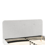 Κρεβάτι διπλό Restel pakoworld ύφασμα γκρι 160x200εκ - Image 5