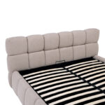 Κρεβάτι Jeby pakoworld ύφασμα σε μπεζ απόχρωση με αποθηκευτικό χώρο 160x200εκ - Image 6