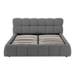 Κρεβάτι Jeby pakoworld ύφασμα σε ανθρακί απόχρωση με αποθηκευτικό χώρο 160x200εκ - Image 5