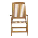 Πολυθρόνα 5 θέσεων Zerco pakoworld πτυσσόμενη ξύλο ακακίας φυσικό 61x65x110εκ - Image 5
