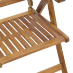 Πολυθρόνα 5 θέσεων Zerco pakoworld πτυσσόμενη ξύλο ακακίας φυσικό 61x65x110εκ - Image 8