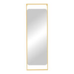 Καθρέπτης Piza pakoworld χρυσό μέταλλο 45x2x140εκ