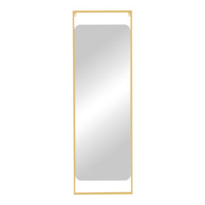 Καθρέπτης Piza pakoworld χρυσό μέταλλο 45x2x140εκ