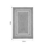 Χαλί Mazir Inart μπεζ-εκρού γιούτα 120x180x1εκ - Image 3