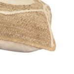 Μαξιλάρι Foliens Inart φυσικό-εκρού 100% γιούτα 45x45x2.5εκ - Image 3