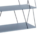 Βοηθητικό τραπέζι-ραφιέρα Tars pakoworld γκρι-μαύρο 120x30x90εκ - Image 4