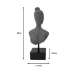 Επιτραπέζιο διακοσμητικό Lafia I Inart φυσικό μάνγκο ξύλο-μέταλλο 17.5x11.5x42εκ - Image 2