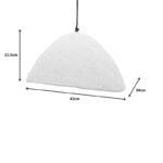 Φωτιστικό οροφής Litho Inart λευκό press papier-μέταλλο 42x39x123.5εκ - Image 3