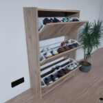 Παπουτσοθήκη Karol pakoworld μελαμίνη σε φυσική απόχρωση 70x24x113εκ - Image 3