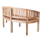 Καναπές τριθέσιος Coren pakoworld φυσικό teak ξύλο 150x61x87εκ - Image 3