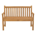 Καναπές Nat pakoworld teak ξύλο σε φυσική απόχρωση 120x57x96εκ - Image 4