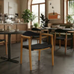 Πολυθρόνα Ganny pakoworld teak ξύλο και pe σχοινί σε μαύρη απόχρωση 59x56x71εκ - Image 2