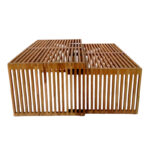 Τραπέζι Tinnie pakoworld σετ 2τεμ teak ξύλο σε φυσική απόχρωση - Image 4