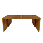 Τραπέζι Tinnie pakoworld σετ 2τεμ teak ξύλο σε φυσική απόχρωση - Image 6