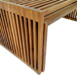 Τραπέζι Tinnie pakoworld σετ 2τεμ teak ξύλο σε φυσική απόχρωση - Image 7