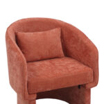 Πολυθρόνα Playmob pakoworld ύφασμα σε κεραμιδί απόχρωση 69x65x79εκ - Image 6