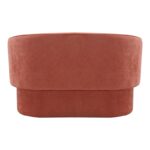 Καναπές διθέσιος Playmob pakoworld ύφασμα σε κεραμιδί απόχρωση 128x65x79εκ - Image 6