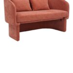 Καναπές διθέσιος Playmob pakoworld ύφασμα σε κεραμιδί απόχρωση 128x65x79εκ - Image 8