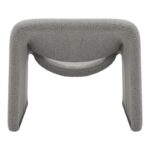 Πολυθρόνα Clous pakoworld μπουκλέ ύφασμα σε ανοιχτή γκρι απόχρωση 86x77x73.5εκ - Image 6