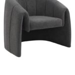 Πολυθρόνα Fassy pakoworld μπουκλέ ύφασμα σε ανθρακί απόχρωση 80x66x80εκ - Image 8