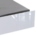 Κρεβάτι μονό Afina pakoworld σε λευκή glossy απόχρωση 90x200εκ - Image 3