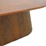 Τραπέζι σαλονιού Aithra pakoworld μασίφ ξύλο μάνγκο καρυδί 120x60x42εκ - Image 6