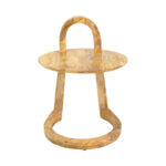 Βοηθητικό τραπέζι Kallos pakoworld μασίφ ξύλο μάνγκο σε φυσική απόχρωση 45x45x60εκ - Image 4